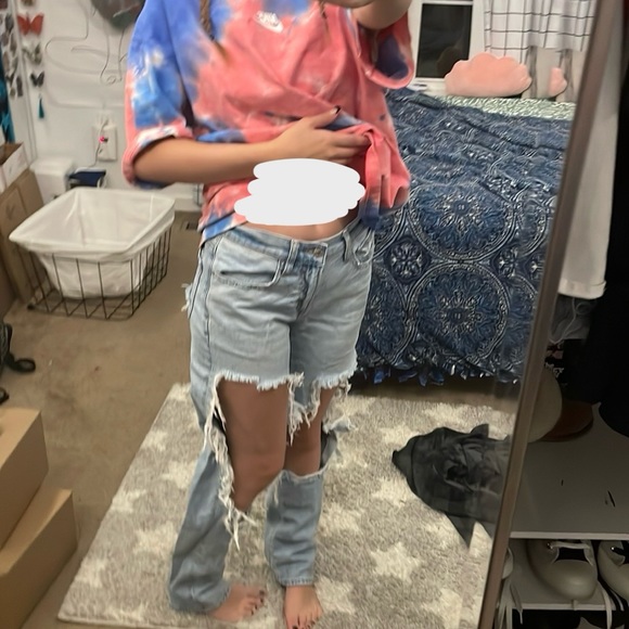 American Eagle Outfitters Denim - really ripped AE jeans